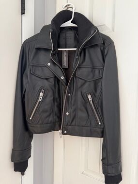 Cute Faux Leather Jacket NWT Blank NYC